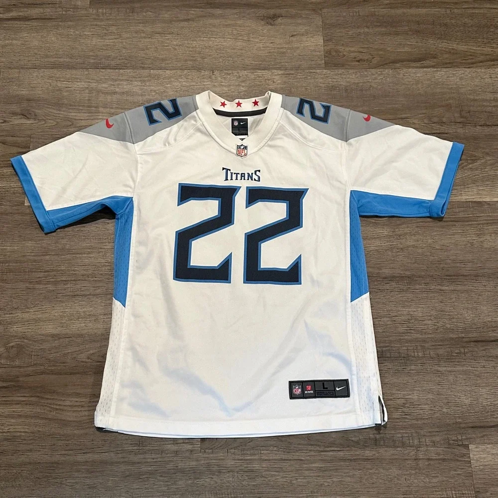 Nike Tennessee Titans Derrick Henry #22 Jersey Youth Large 14/16 White On Field